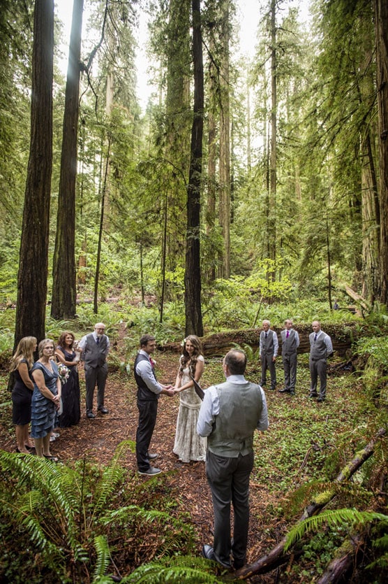Forest, Intimate, Jedediah, Pre-Ceremony, Rain, Redwoods