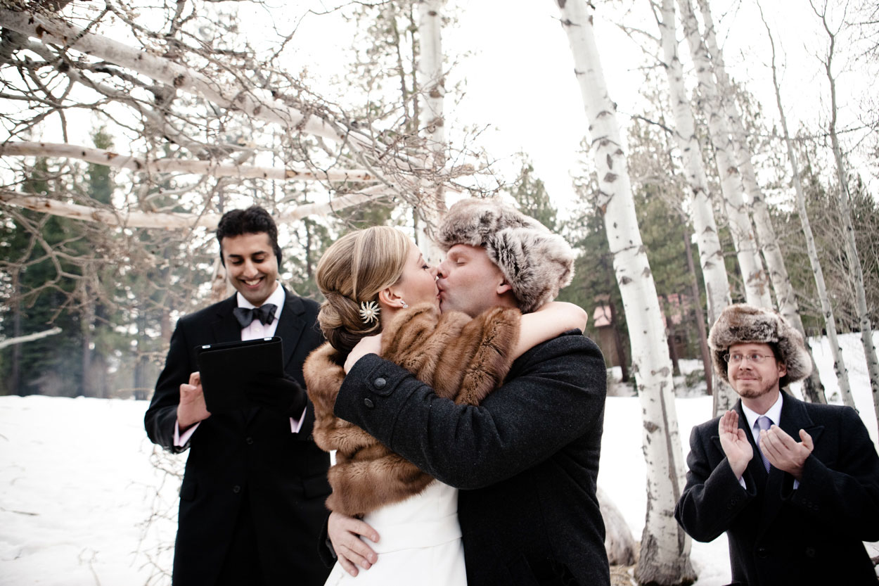 Getting ready with Bride, Lake Tahoe, Scott Corridan Design, Winter Wedding, black and white