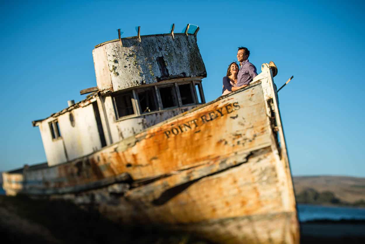 Stylish, cyprus tunnel, engagement session, engagementgallery, fun, golden hour, love, marin, point reyes, ship wreck